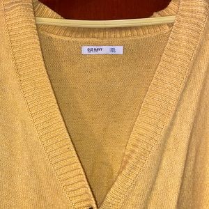 Yellow Cardigan Old Navy